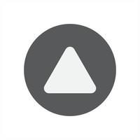 triangle icon simple vector