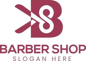 Barber Shop Logo Design Symbol vector