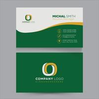 Creative Simple and Clean Corporate Business Card Template Design vector