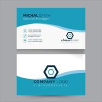 Creative Modern Clean and Simple Corporate Business card Template Design vector