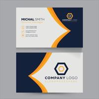 Creative Modern Simple and Clean Corporate Business Card Template Design vector