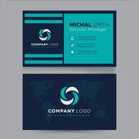 Creative Simple and Clean Corporate Business Card Template Design vector