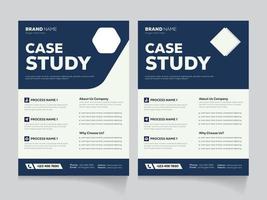 Creative Informational Simple and Clean Case Study Template vector