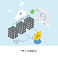 VPN Security Concepts vector