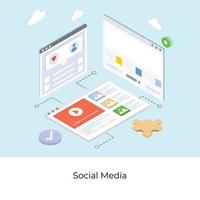 Social Media Concepts vector