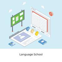 Language School Concepts vector