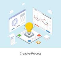 Creative Process Concepts vector