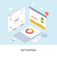 Api Interface Concepts vector