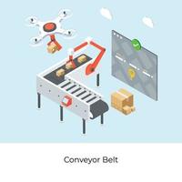 Conveyer Belt Concepts vector