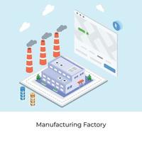 Manufacturing Factory  Concepts vector