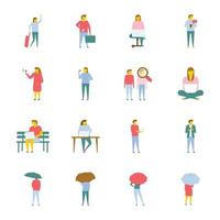 Set Of People vector