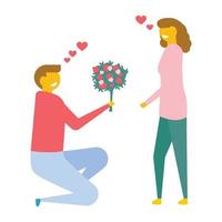 Love Proposal Concepts vector