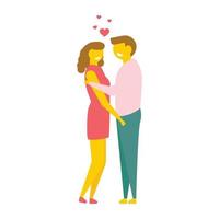 Romantic Young Couple vector