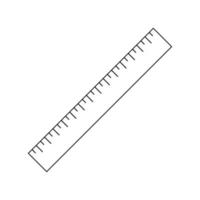 Ruler line icon. llustration for repair theme, doodle style vector
