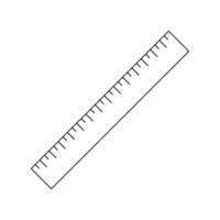 Ruler line icon. llustration for repair theme, doodle style vector