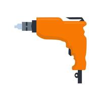 Electric drill illustration for repair and home renovation concept vector