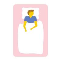 Sleeping Man Concepts vector