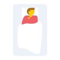 Sleeping Man Concepts vector