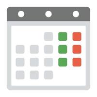 Trendy Calendar Concepts vector