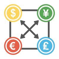 Currency Exchange Concepts vector