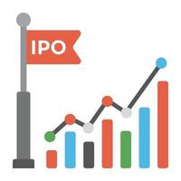 IPO Analysis Concepts vector