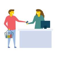 Trendy Checkout Concepts vector