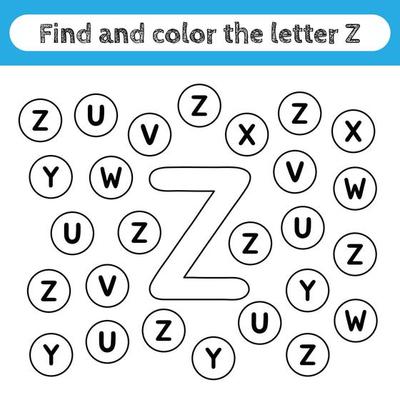 hojas de trabajo de aprendizaje para niños, encontrar y colorear letras.  juego educativo para reconocer la forma del alfabeto. letra p. 5096059  Vector en Vecteezy