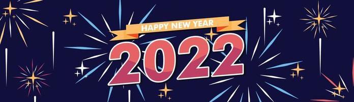2022 new year background banner vector