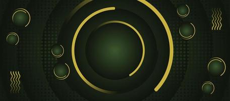 abstract background with dark green and yellow colors for banners and others vector