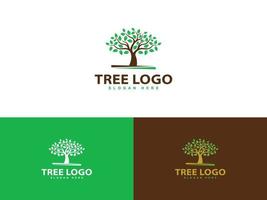 diseño de logotipo de árbol abstracto, plantilla de vector de logotipo de árbol de vida