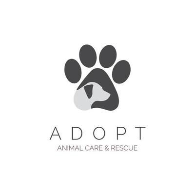 adopt animal care and rescue logo vector for organization medical pet or  brand 5096209 Vector Art at Vecteezy