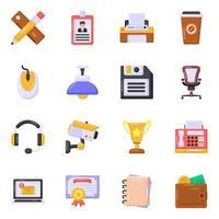 Pack of Office Supplies vector