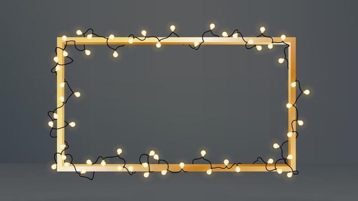 Christmas Lights frame.