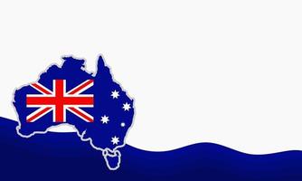 Background Australia Day vector illustration, and Copy Space Area. Suitable to be placed on content with that theme.