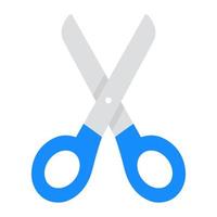 Scissors icon in flat vector, editable design vector
