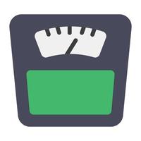 Weight machine icon, measuring instrument vector