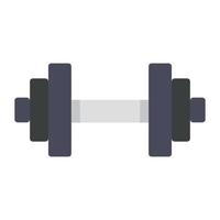 un icono plano de gimnasio, vector editable de accesorio de fitness