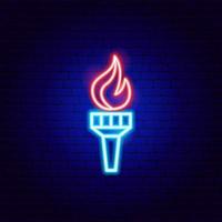 Liberty Fire Neon Sign vector