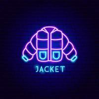 Jacket Neon Label vector