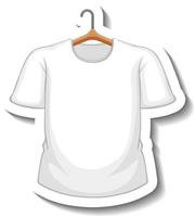 Sticker white t shirt with coathanger