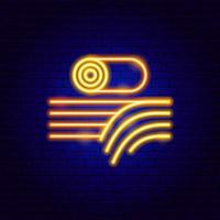 Wheat Field Neon Sign vector