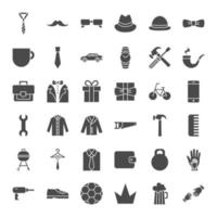 Fathers Day Solid Web Icons