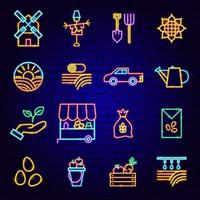 Countryside Neon Icons