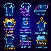 Laundry Label Set vector