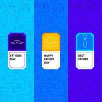 Father Day Package Labels vector