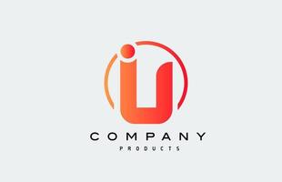 U alphabet letter logo icon. Creative design for company and business vector