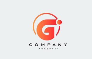 G icono de logotipo de letra del alfabeto. diseño creativo para empresa y negocio vector