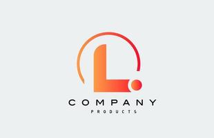 L alphabet letter logo icon. Creative design for company and business vector