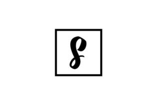 Ícono del logotipo de la letra del alfabeto s. diseño simple en blanco y negro para negocios y empresas vector