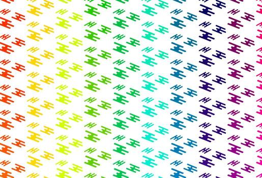 patrón de vector de arco iris multicolor claro con líneas estrechas.